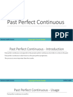 Past Perfect Continuous