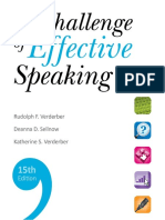 The Challenge of Effective Speaking