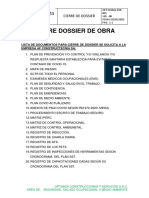 Cierre Dossier