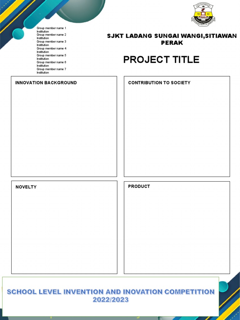 Innovation Project: SJKT Ladang Sg Wangi | PDF