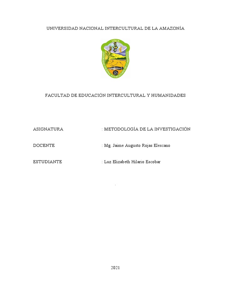 Universidad Nacional Intercultural de La Amazonía PDF Science