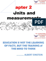 Chapter 2 Units and Measurements