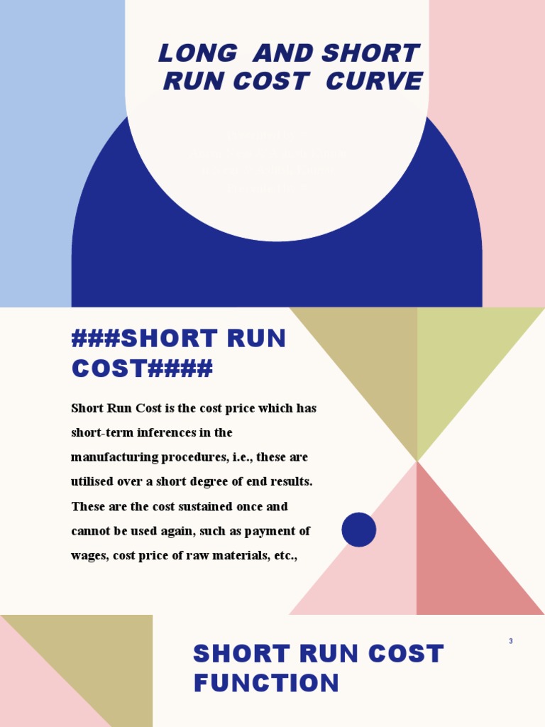 Long and Short Run Cost CurvE 1111 PDF Marginal Cost Average Cost
