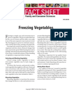 Freezing Vegetables: Family and Consumer Sciences
