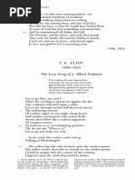 T. S. Eliot's The Love Song of J. Alfred Prufrock