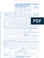 BA BSC Admission Form