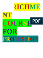 Enrichment Course For Professional