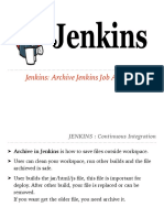 Archive Jenkins Job Artifacts