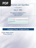 Chapter 4 - Linked Lists