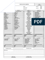 Check List GEOSINTETICOS