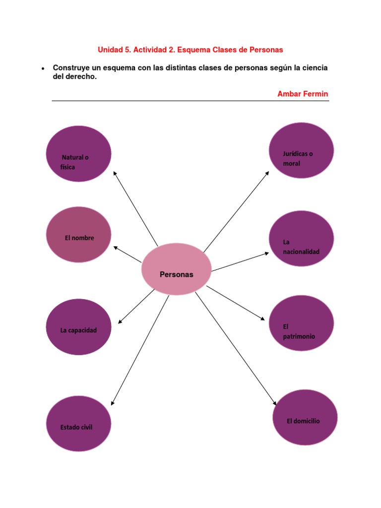 Esquema de Clases de Personas en Derecho | PDF
