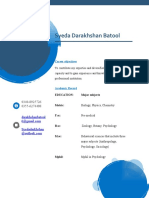 Syeda Darakhshan Batool CV