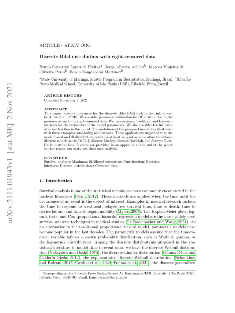 Discrete Bilal Distribution Analysis | PDF | Normal Distribution ...