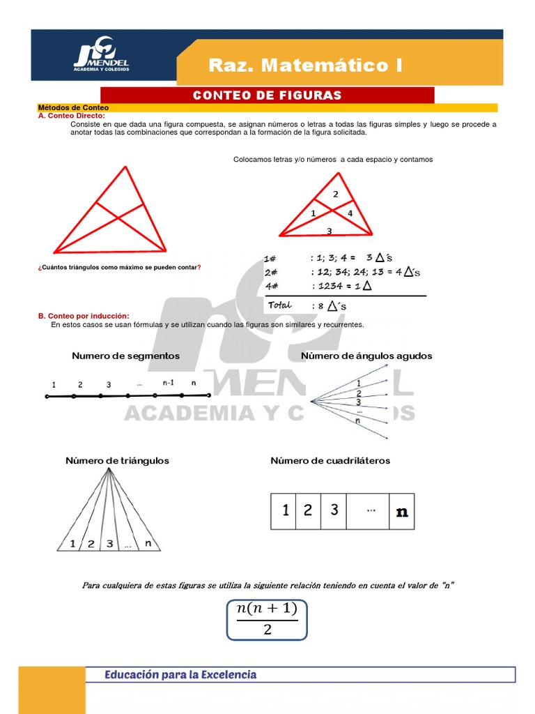 Conteo de Figuras-516335422 Enero 05 | PDF | Triángulo | Geometría ...
