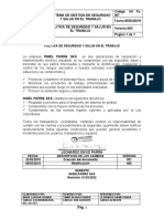 VS 2 Politica de Seguridad y Salud en El Trabajo