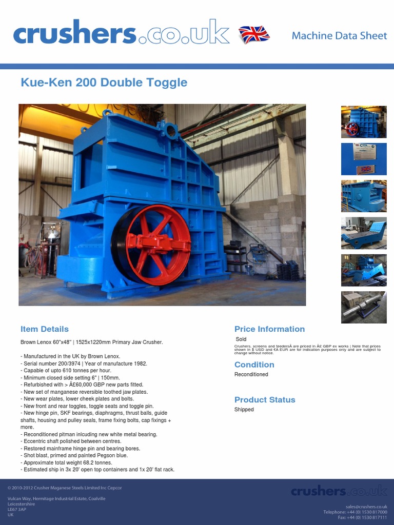 Kue-Ken 200 Double Toggle | PDF
