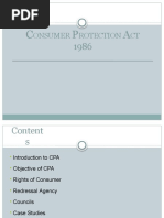 Unit 5 Consumer Protection Act