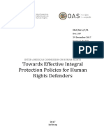 Towards Effective Integral Protection Policies For Human Rights Defenders