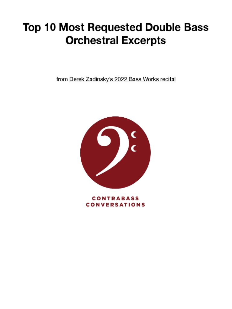 Top 10 Double Bass Excerpts PDF