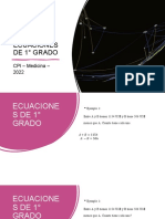 1) PROBLEMAS QUE SE RESUELVEN CON ECUACIONES de 1° Grado