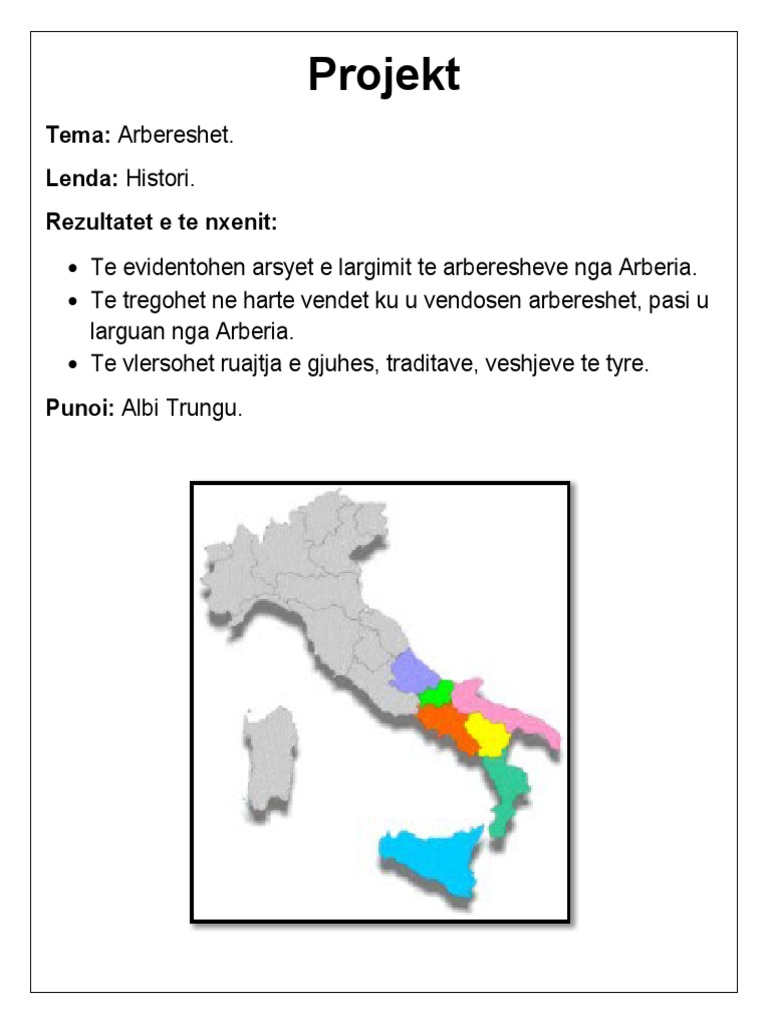 Arbereshet | PDF