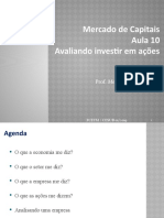 Aula 10 - Avaliando Investir em Ações