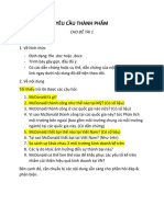 Yêu cầu thành phẩm đề tài 1