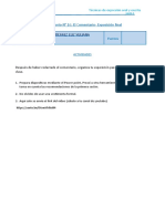 Técnicas de expresión oral y escrita: Comentario y exposición final