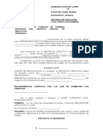 Recurso de apelación por sentencia definitiva en juicio de divorcio