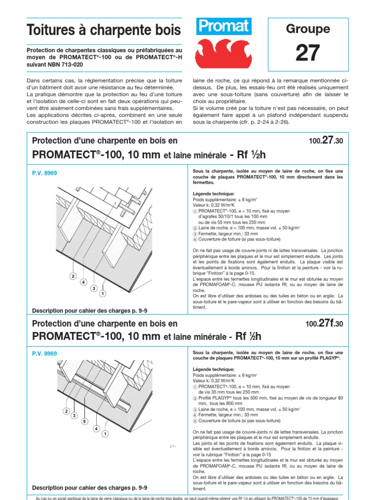 Promat Toitures A Charpente Bois Bois Materiau De Construction Mur