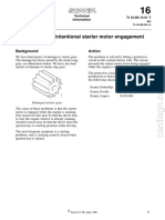 Blocking of Unintentional Starter Motor Engagement: Background Action