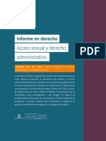 Informe en Derecho Acoso Sexual y Derecho Administrativo