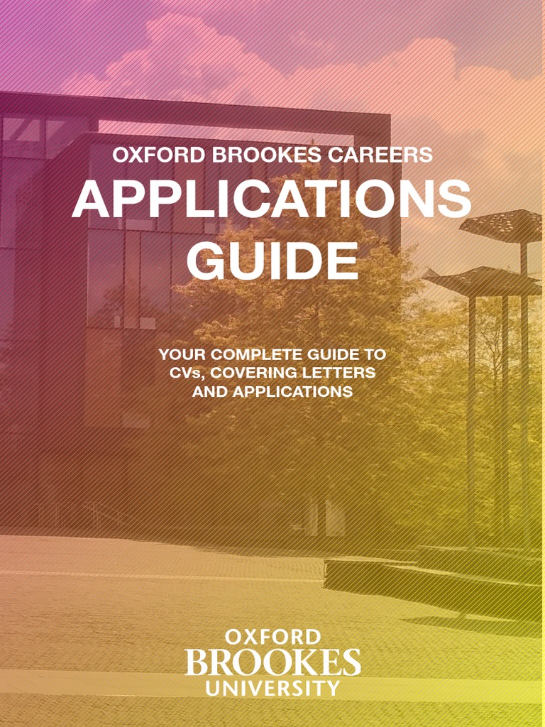 Applications Guide 2021 (Oxford Brookes Careers) PDF Linked In
