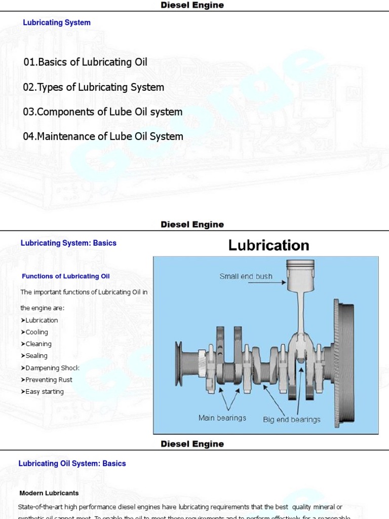 Lubricating System Fundamentals An Overview of Lubricating Oil