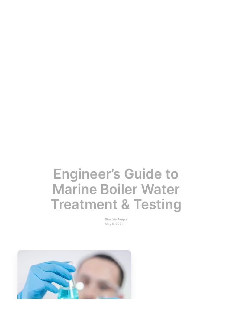 Marine Boiler Water Treatment Guide | PDF | Water | Ph