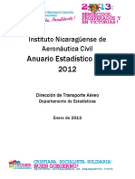 Anuario Estadístico 2012