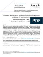 Simulation of The Stochastic One Dimensional Cutting Stock 2019 Procedia Man