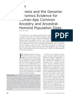 Genomics Evidence for Human-Ape Common Ancestry