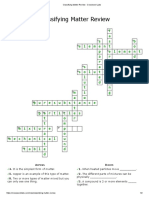 Classifying Matter Review - Crossword Labs