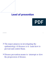 Unit - 3 Level of Prevention
