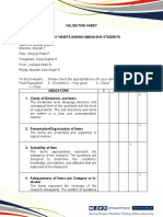 IOD - 005 - Validation Sheet