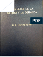 Leyes de La Oferta y Demanda de Henderson