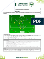 9 V 9 Small Sided Game - Attacking With Transition To Defend - Goalkeeper, Defenders and Midfielders
