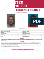 Donald Eugene Fields Wanted Poster