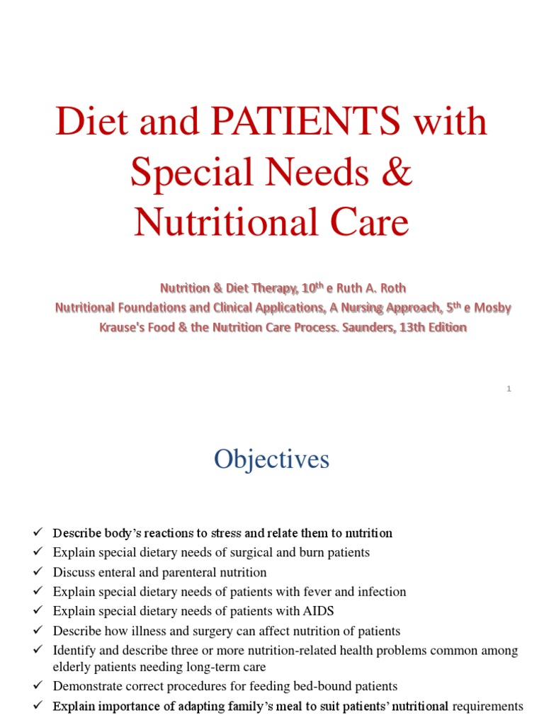 Diet for patients with special needs pdf hiv aids intravenous therapy