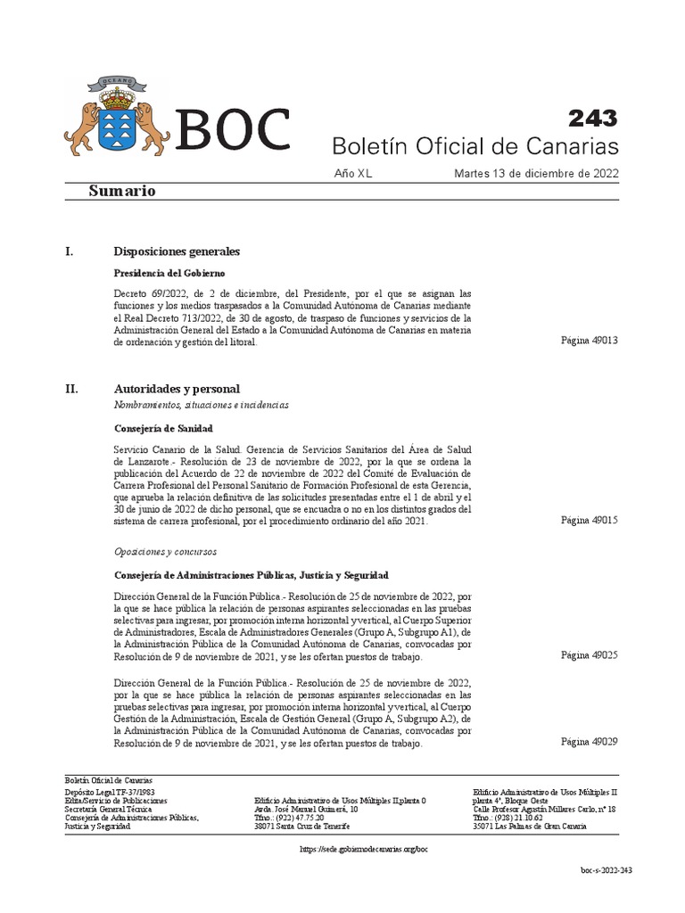 Image Result For Boc Pgina Prin L Sede Electrnica Del Gobierno De Canarias