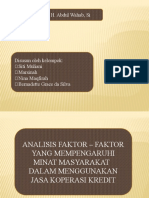 Analisis Faktor - Faktor Yang Mempengaruhi Minat Masyarakat