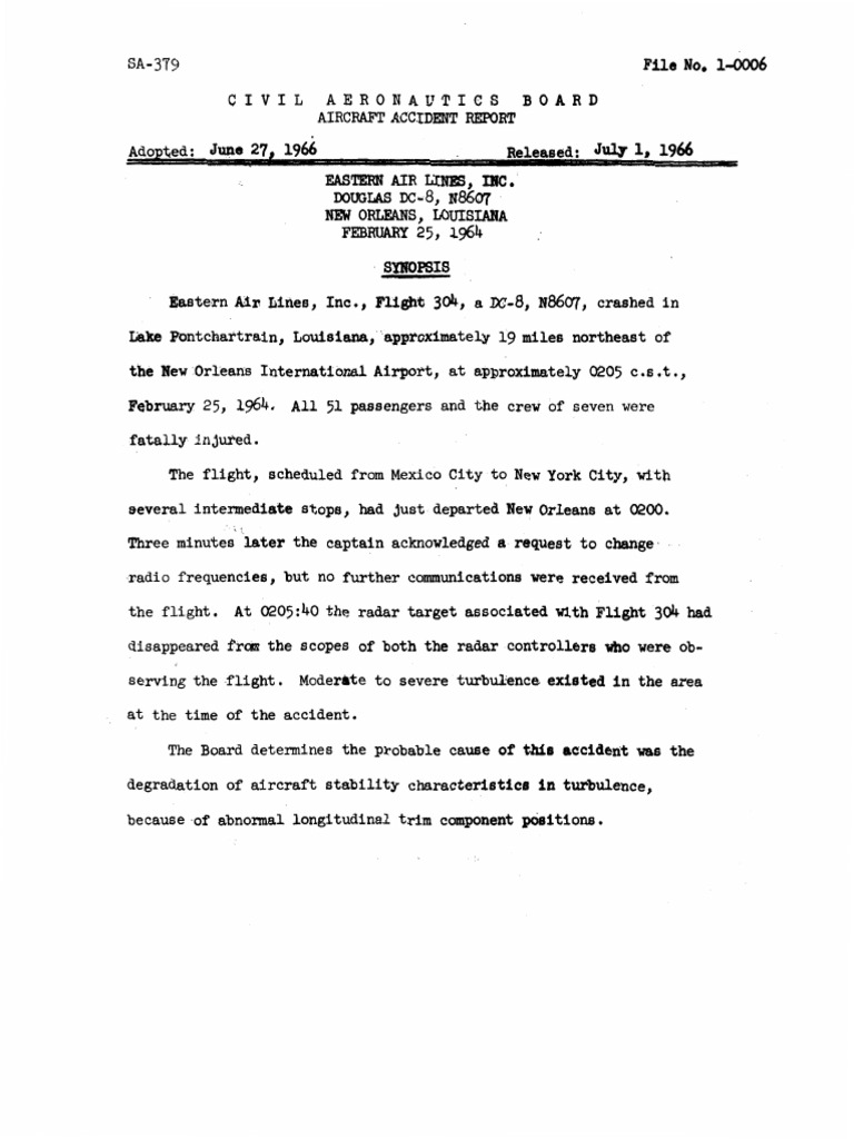 Eastern 304 MCO 1964 | PDF | Thunderstorm | Aircraft