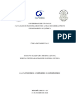 Relatório 1 - Galvanômetros, Voltímetro e Amperímetros