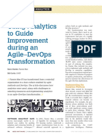 Using Analytics To Guide Improvement During An Agile-DevOps Transformation